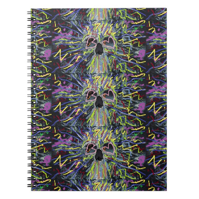 Skeleton Art Design Spiral Notebook (Front)