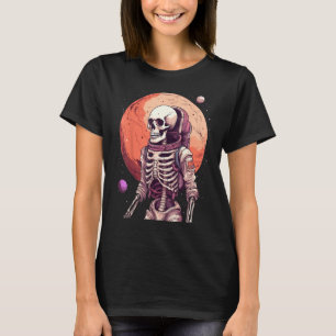 Skeleton Astronaut Occupy Mars in Space Astronaut T-Shirt