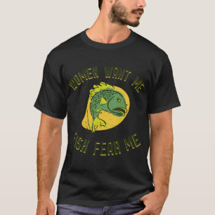 Skeleton at Fishing with Fishing rod T-Shirt