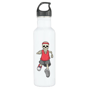 Skeleton at Running with Headband 710 Ml Water Bottle
