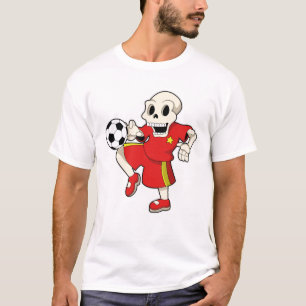 Skeleton at Soccer Sports T-Shirt
