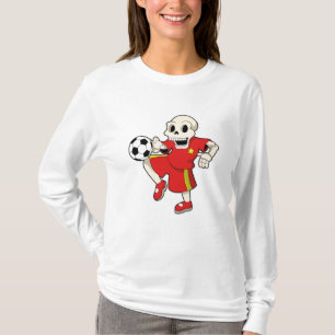 Skeleton at Soccer Sports T-Shirt