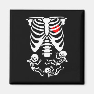 Skeleton Baby Halloween Pregnancy Couples Costumes Magnet