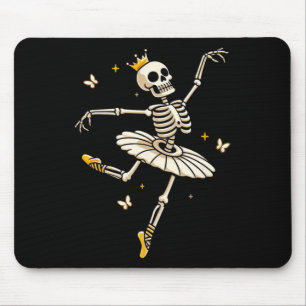 Skeleton Ballerina Ballet Dance Cute Halloween Cos Mouse Pad