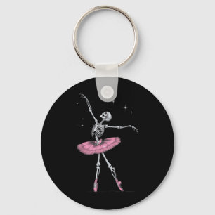 Skeleton Ballet Halloween Costume Funny Skull  Key Ring