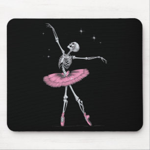Skeleton Ballet Halloween Costume Funny Skull Mouse Pad