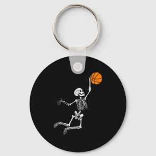 Skeleton Basketball Halloween Costume Mens Boys Te Key Ring