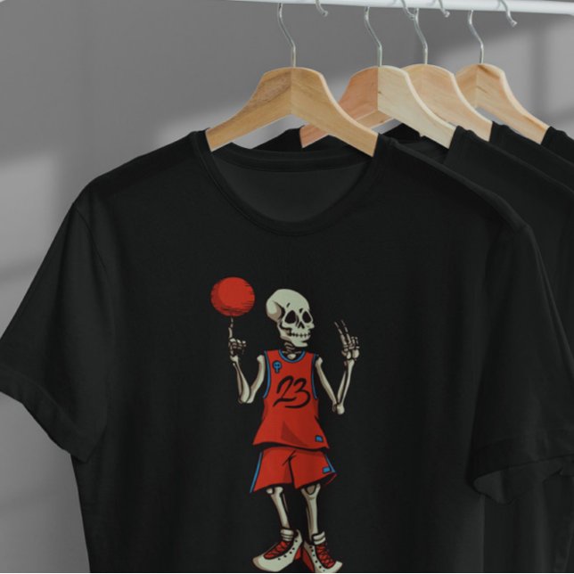 Skeleton Basketball   T-Shirt (Creator Uploaded)