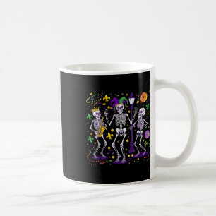Skeleton Beads Joker Hat Mardi Gras New Orleans Fl Coffee Mug