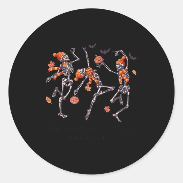 Skeleton Bible Verse Dry Bones Come Alive Christia Classic Round Sticker (Front)