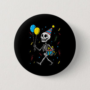 Skeleton Birthday Halloween Costume Boys Teens Gir 6 Cm Round Badge