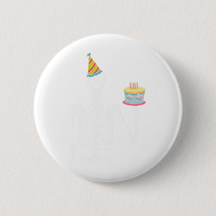 Skeleton Birthday Party Lazy Halloween Costume Fun 6 Cm Round Badge