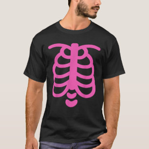 Skeleton Body Costume Pink Xray Halloween for Twee T-Shirt