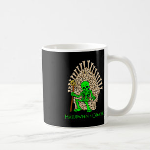 Skeleton Bones Throne Halloween Coffee Mug