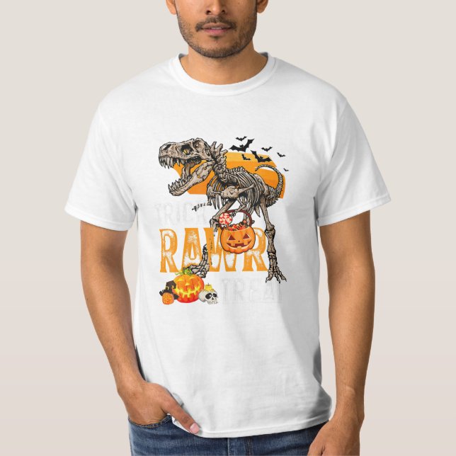 Skeleton Bones Trick Raw T-Shirt (Front)