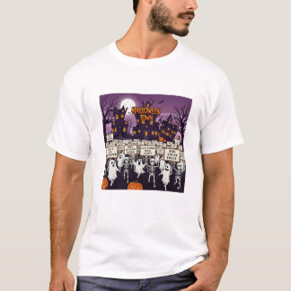 Skeleton Boo Halloween Rally T-Shirt | Spooky Tee