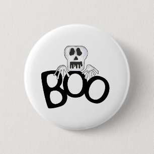 Skeleton Boo Tshirts and Gifts 6 Cm Round Badge