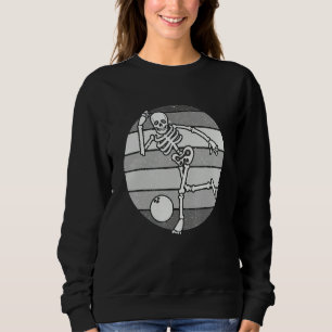 Skeleton Bowling Retro Bowler Gifts Funny Bowling  Sweatshirt