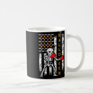 Skeleton Boxing Halloween Boxer Kickboxing Mma Us Coffee Mug