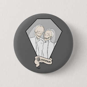 Skeleton Brides 6 Cm Round Badge