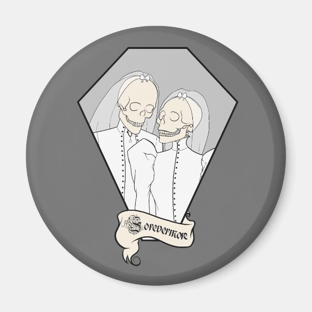 Skeleton Brides Magnet (Front)