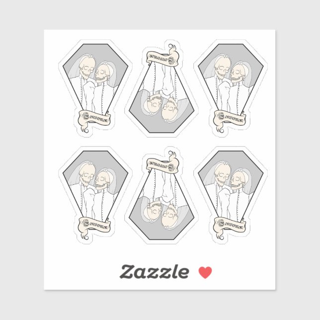 Skeleton Brides Sticker Set (Sheet)