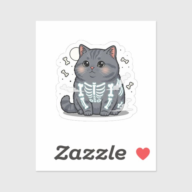 Skeleton Brit – British Shorthair Cat Spooky  (Sheet)