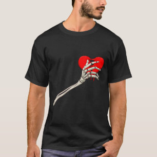 Skeleton Broken Heart Bones Divorce Breakup Heartb T-Shirt