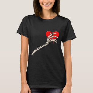 Skeleton Broken Heart Bones Divorce Breakup Heartb T-Shirt