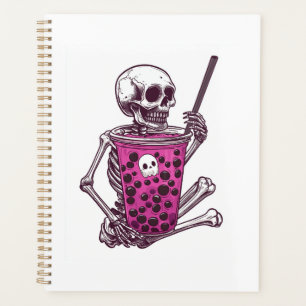 Skeleton Bubble Tea Planner