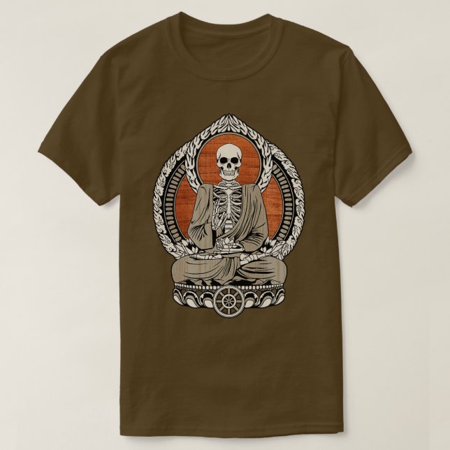 Skeleton Buddha T-Shirt (Design Front)