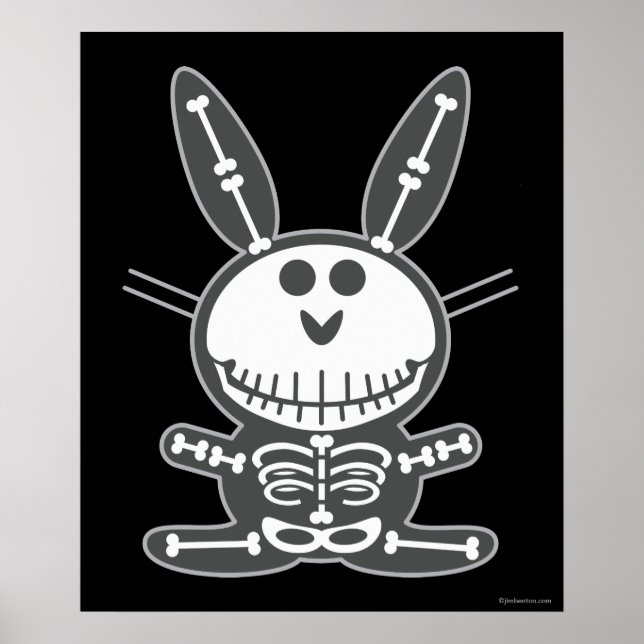 Skeleton Bunny Poster (Front)