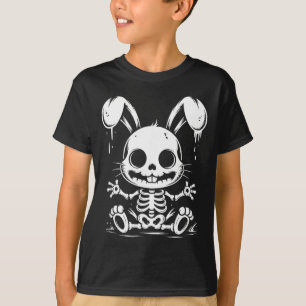 Skeleton Bunny Rabbit Skull Alt Goth Grunge Horror T-Shirt
