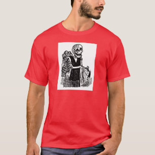 "Skeleton carrying Fish" circa early 1900's T-Shirt