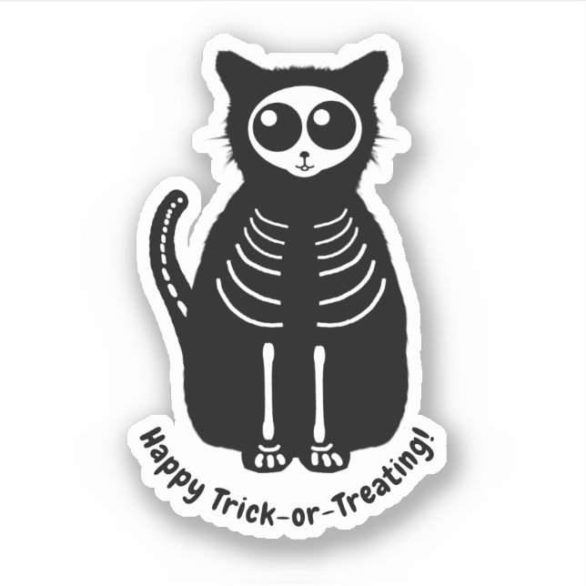 Skeleton Cat Halloween (Front)