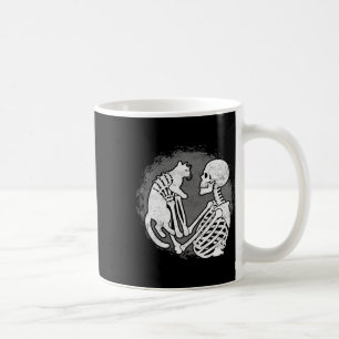 Skeleton Cat Skull Kitty Cute Halloween Men Women  Coffee Mug