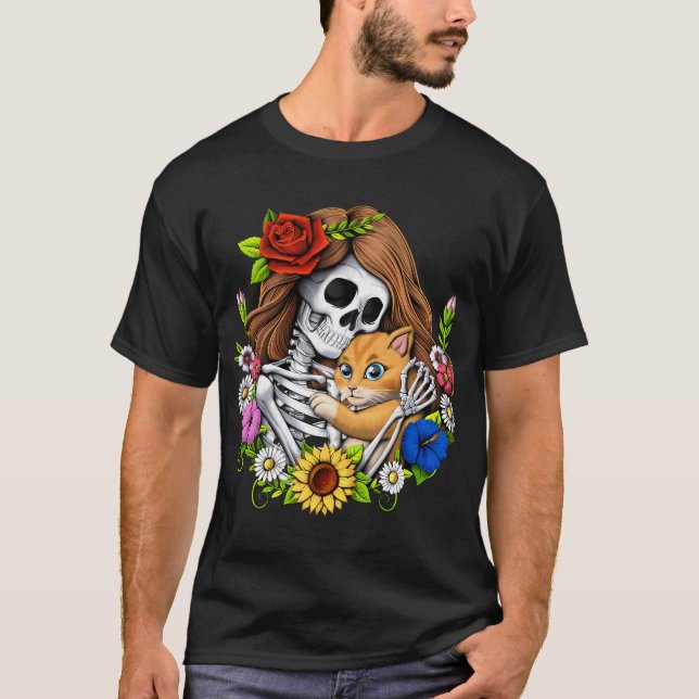 Skeleton Cat T-Shirt (Front)