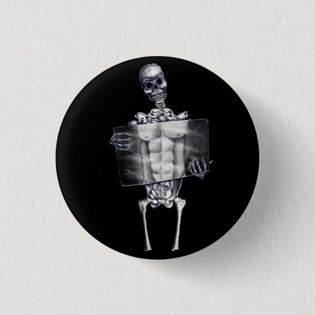 Skeleton Chest Xray Button (Front)