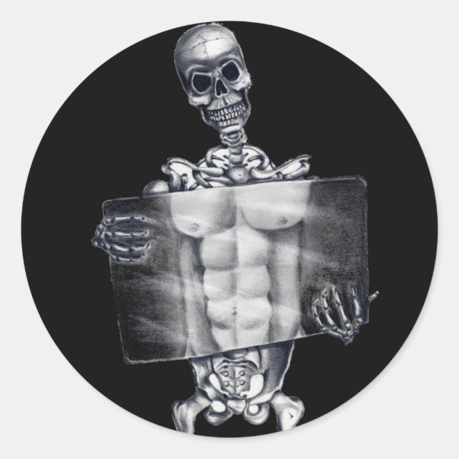 Skeleton Chest Xray Stickers (Front)