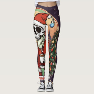 Skeleton Christmas legging