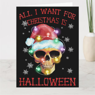 Skeleton Christmas Tree Funny Ugly Xmas Skeletons Card