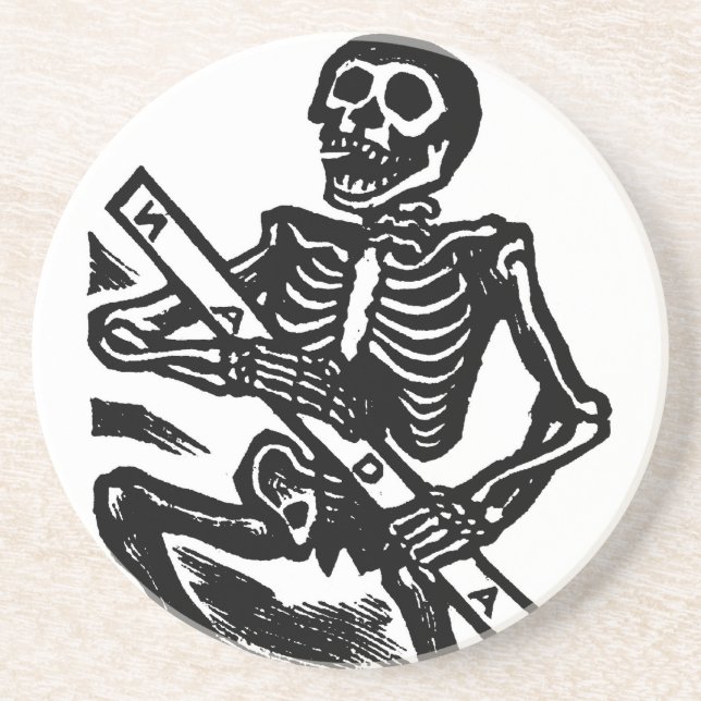 Skeleton, circa 1951 Mexico. Coaster (Front)