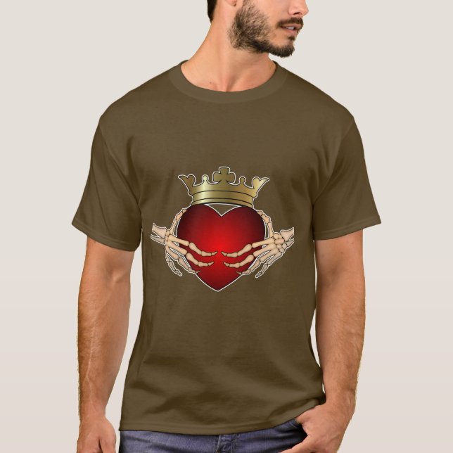 Skeleton Claddagh T-Shirt (Front)