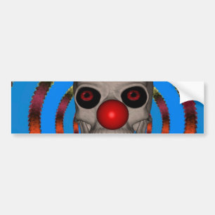 Skeleton Clown Bumper Sticker