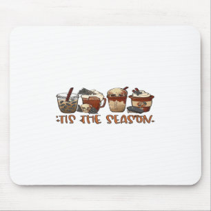 Skeleton Coffee Cups Coffee Lover Mouse Pad