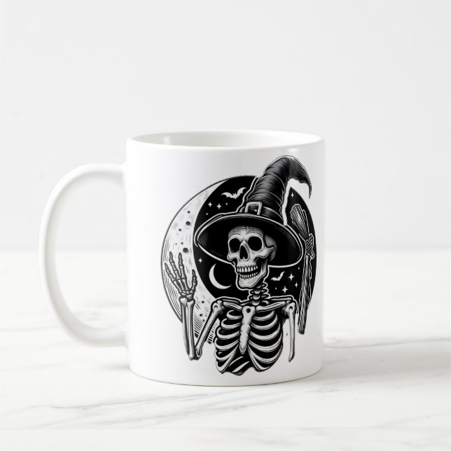 Skeleton Coffee Mug (Left)