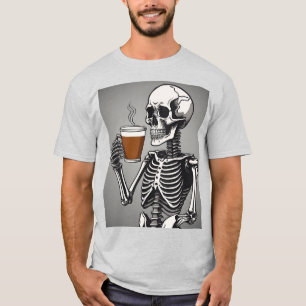 Skeleton coffee T-Shirt