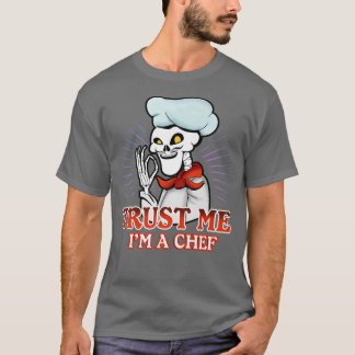 Skeleton Cook Cooking Chef T-Shirt