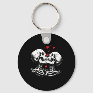 Skeleton Couple For Halloween Valentine's Day Of T Key Ring
