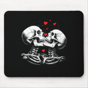 Skeleton Couple For Halloween Valentine's Day Of T Mouse Pad